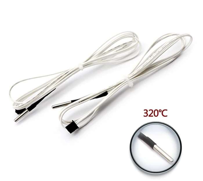 HT-NTC100K High-Temperature Thermistor (Model B3950) for compatible 3D printers (1 PC)