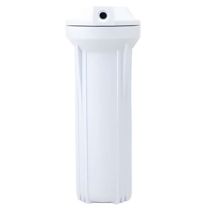 10 Inch White Water Filter Housing with 1/4 Inch Ports
