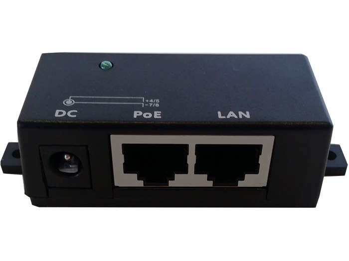 Single Port Fast Ethernet Passive PoE Injector