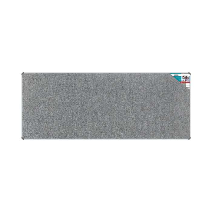 Bulletin Board Ribbed Aluminium Frame (3000x1200mm - Laurel)