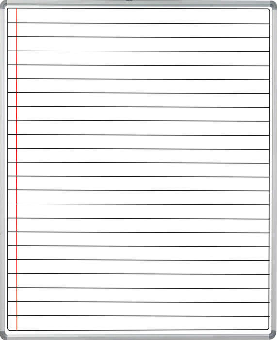 Educational Board Magnetic Whiteboard (1220*920 - White Lines - Side Panel - Option A)