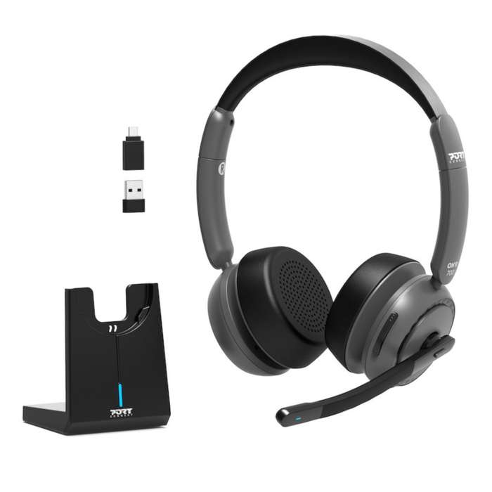 Port Connect ON&#x2019;R 700 Bluetooth Wireless Headset with Noise Cancellation