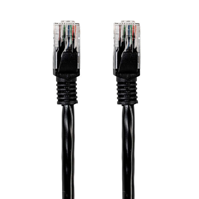 Gizzu Cat6 UTP Fly Lead Ethernet Network Cable 2m &#x2013; Black