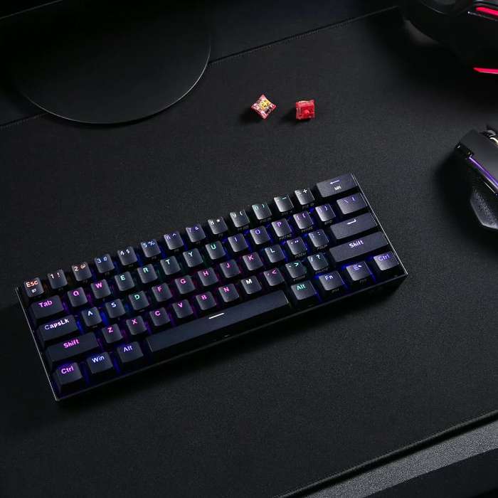 REDRAGON DRACONIC PRO Mechanical 61 Key|Bluetooth 5.0|RGB 9 Colour Modes|Rechargable Battery|Type...