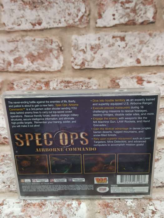 Spec Ops - Airborne Commando : PS1 NTSC