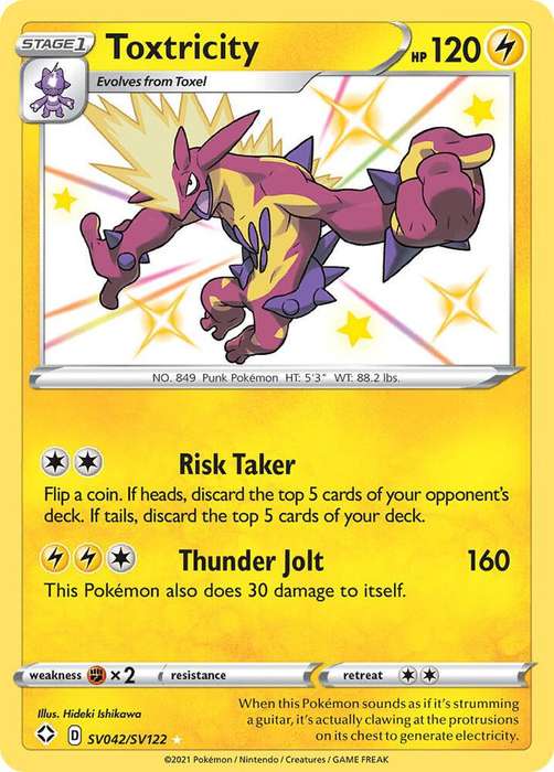 Toxtricity SV042/SV122  Pokemon Shining Fates: Shiny Vault