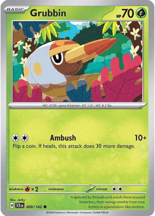 Grubbin 009/142 - Pokemon Stellar Crown