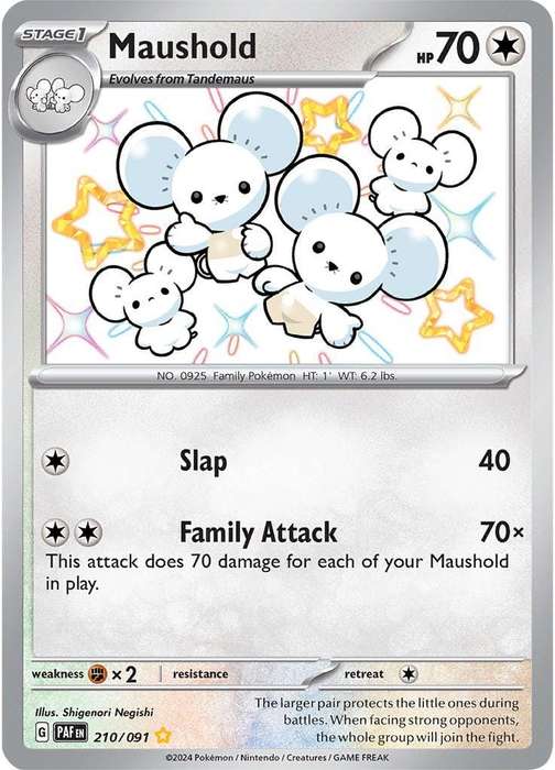 Maushold 210/091 - Pokemon Paldean Fates