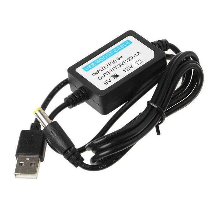 DC-DC Converter Cable USB 5V to 9V DC Jack Step-up Power Module