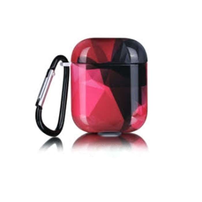 Cover for Apple Airpod Charging Case Polygon Red