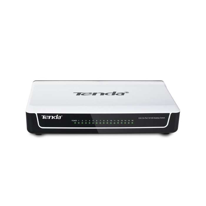 Tenda 16-Port Fast Ethernet Desktop Switch | S16 - Tenda