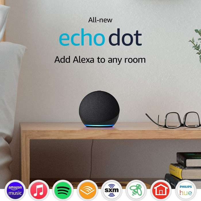 All-new Echo Dot 4th Gen Smart speaker with Alexa - 557g Chalk Echo Dot