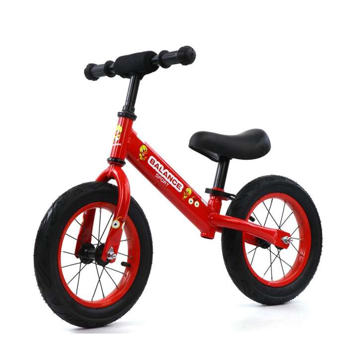 Kids Balance Bike with Adjustable Seat - Black