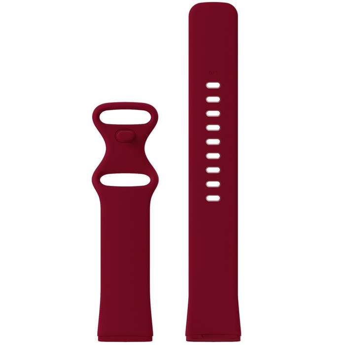 Fitbit Versa 3 Silicone Watch Strap (102MM) Maroon.