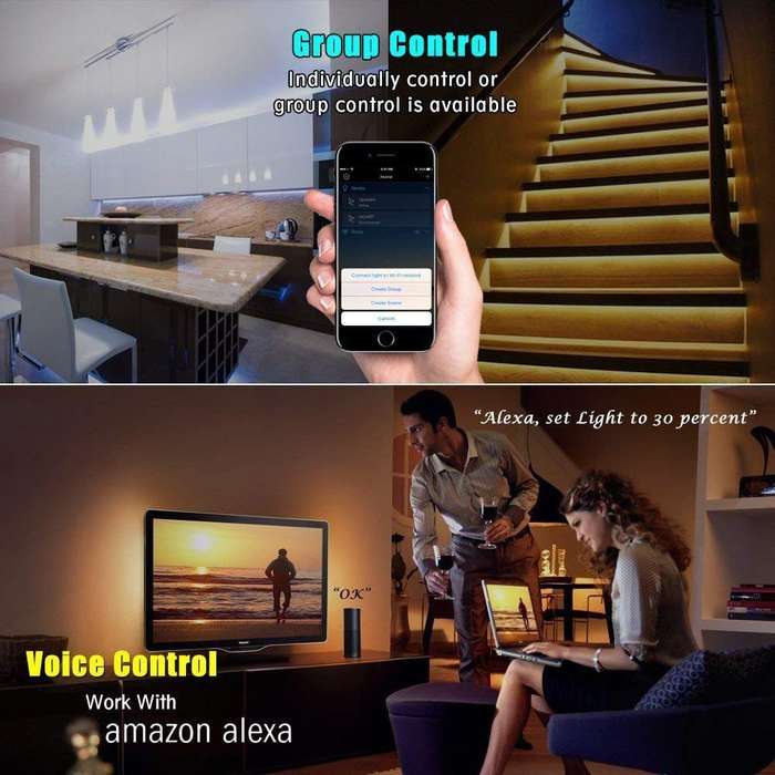 Mini RGBW Wifi LED Controller and Remote - Works with Alexa and Google Home