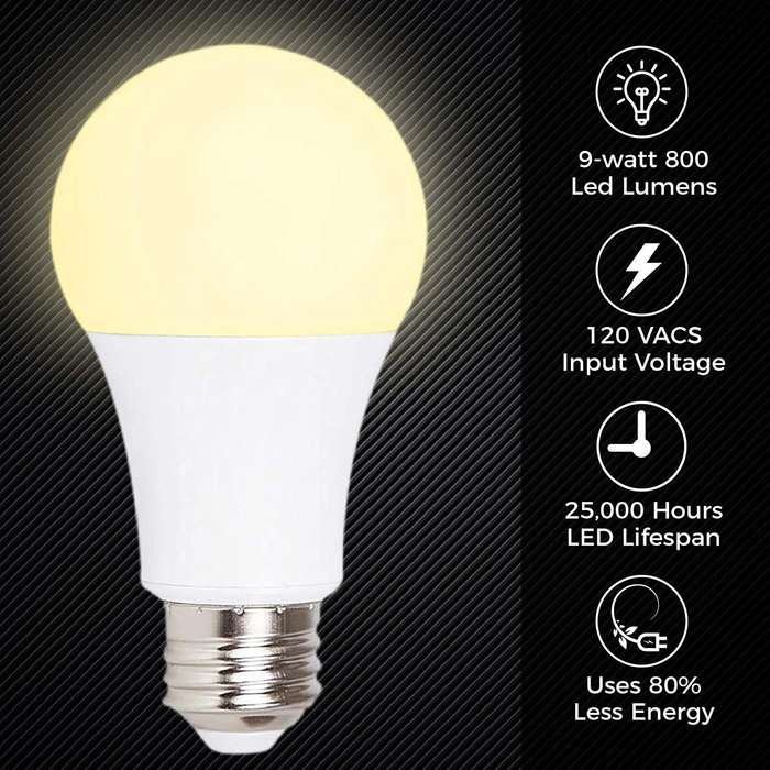 Emergency LED Warm White Light Bulb with Rechargeable Battery Back-up 9W - (Lasts up to 3-4 Hours) -