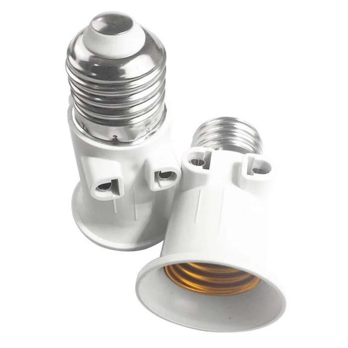 E27 Male Holder to EU Plug