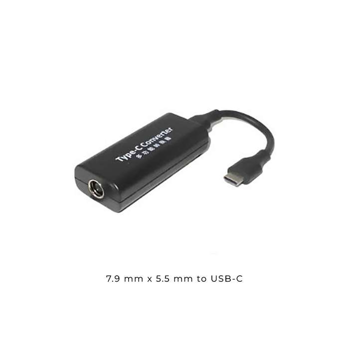 Dell Power Adapter Barrels to USB C - 4.0mm / 4.5mm / 5.5mm / 7.4mm / 7.9mm / Square 7.9 mm x 5.5 mm