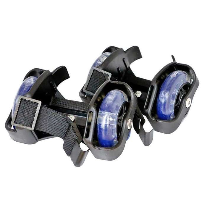 Clip-On Heel Roller Skates Black