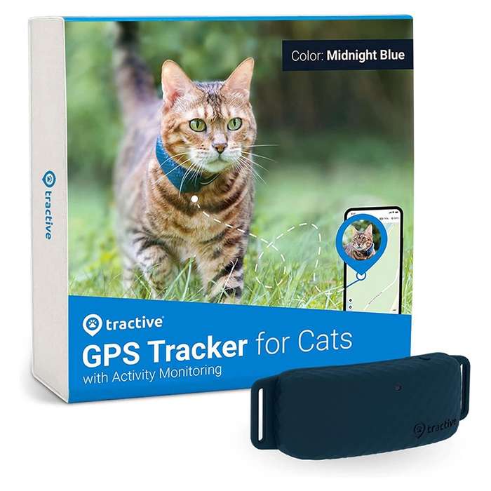GPS Cat Tracker - Waterproof / GPS Location & Smart Activity Tracker / Unlimited Range Mini