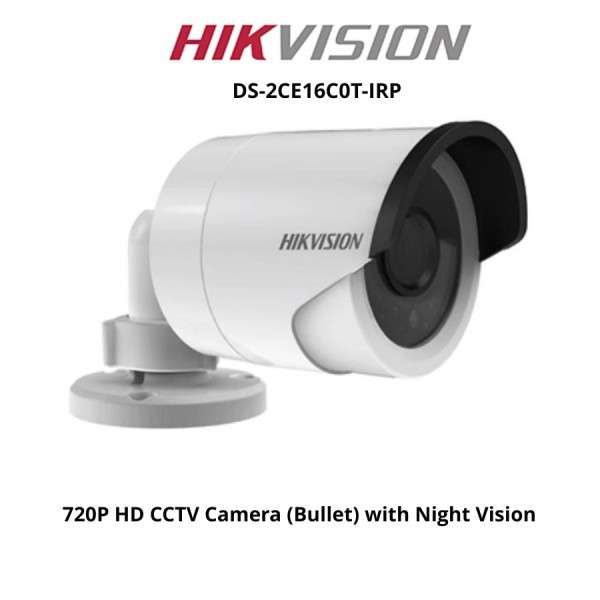Hikvision DS-2CE16C0T-IRP HDTVI 720P IR Bullet Camera - Hikvision