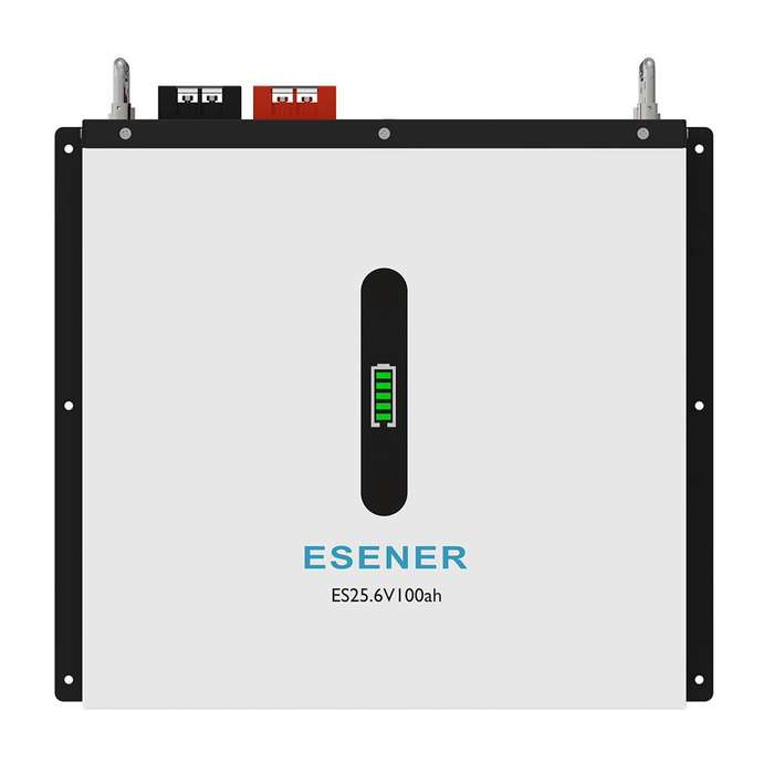 ESENER Lithium Wall Mount Battery Module (ES25.6V100Ah) - 25.6V / 2.56kWh / 100Ah / Lifepo4