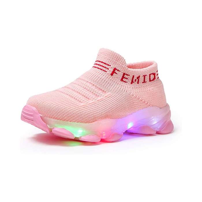 Light-Up Shoes for Babies (Fun & Functional) - Happy Steps and Bright Lights (Multiple Colors) Pi...