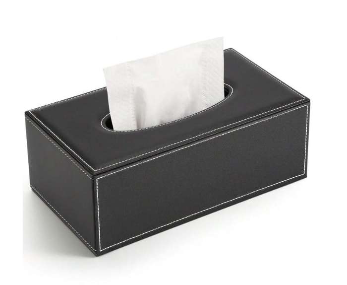 PU Leather Tissue Box Holder