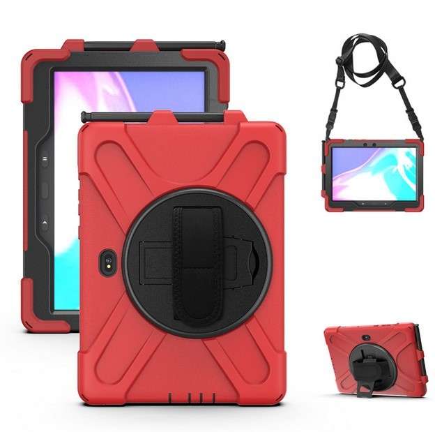 Heavy Duty Case with Strap Kickstand For Samsung Tab S7 Plus