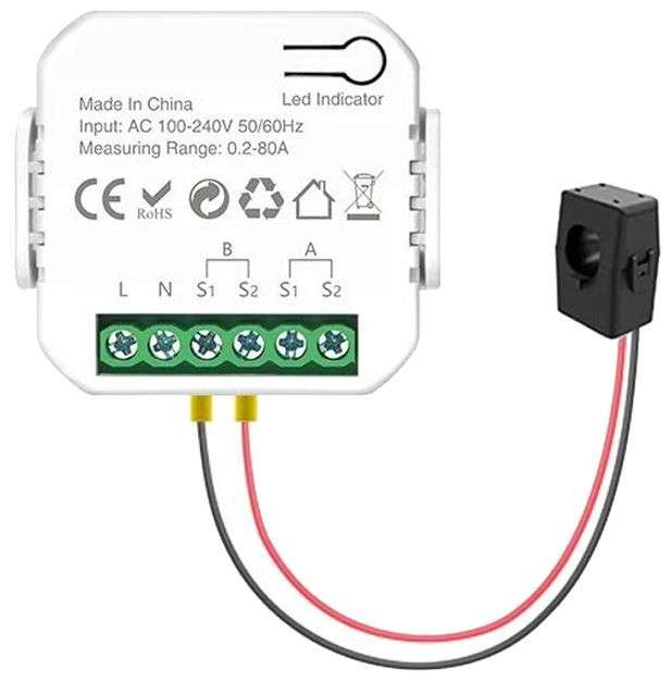 GeeWiz Tuya Energy Monitor - with 1x 80A sensor