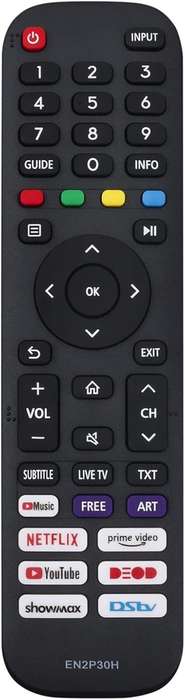 Replacement Remote Control for Hisense EN2P30H QLED TV | Compatible and Durable