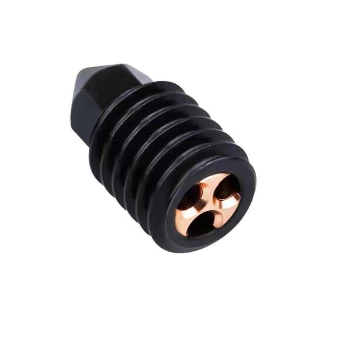 Three Hole Hardened Steel Nozzle  Available in 0.2mm- 0.4mm- 0.6mm- 0.8mm and 1.0mm Sizes 0.2mm