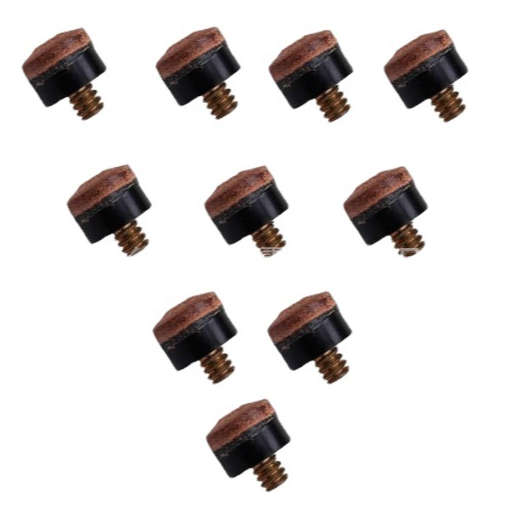 Premium Pool Cue Screw-On Tips for Enhanced Precision and Durability