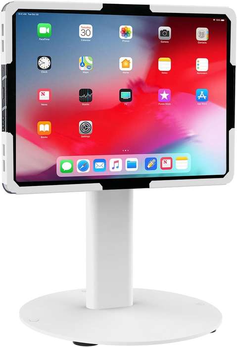 Universal Tablet Stand with Tilt, Anti-Theft Retail iPad POS Kiosk Stand, Fits Tablets from 9.7" ...