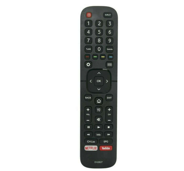 Hisense EN2B27 Replacement TV Remote Control | Compatible with Netflix & YouTube Smart TVs  No...