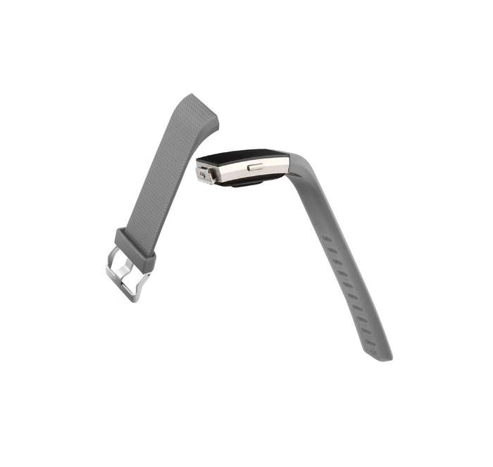 Fitbit Charge 2 Silicon Band - Adjustable Replacement Strap - GRAY, Small