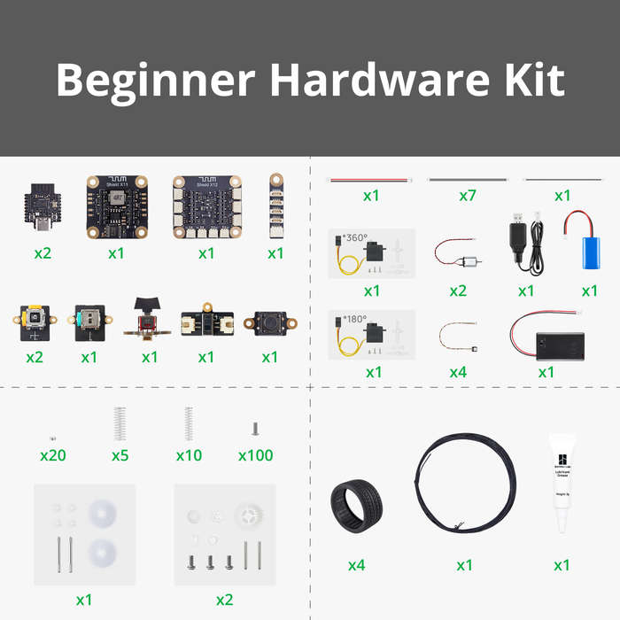 Bambu Lab CyberBrick Hardware Kit ZK004 (1 Remote, 1 Car)