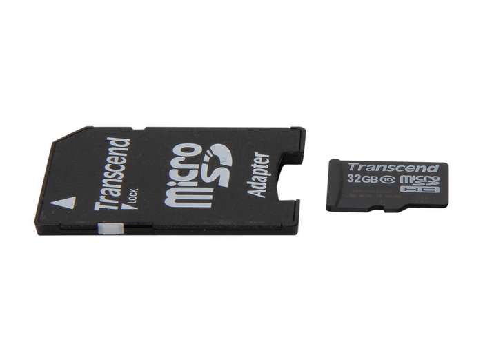 Transcend 32GB MicroSD (With Adapter) - CLASS 10 - Transcend