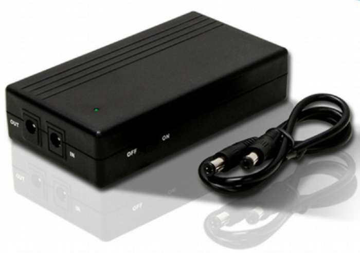 BACKORDER - Mini UPS 12V 1A (1230mAh) Backup Battery Power Bank Supply - B315, B618, CCTV, Router