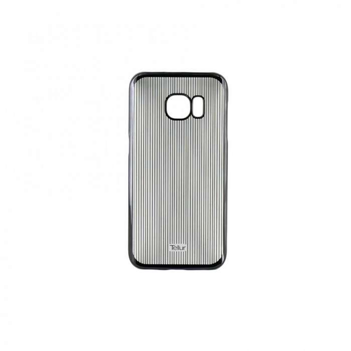 Tellur Hard Case Cover Vertical Stripes for Samsung S7 Edge, Black