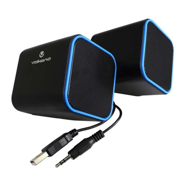 Volkano  VB-702-BLUE  Diamond Series Blue USB Speakers - Volkano