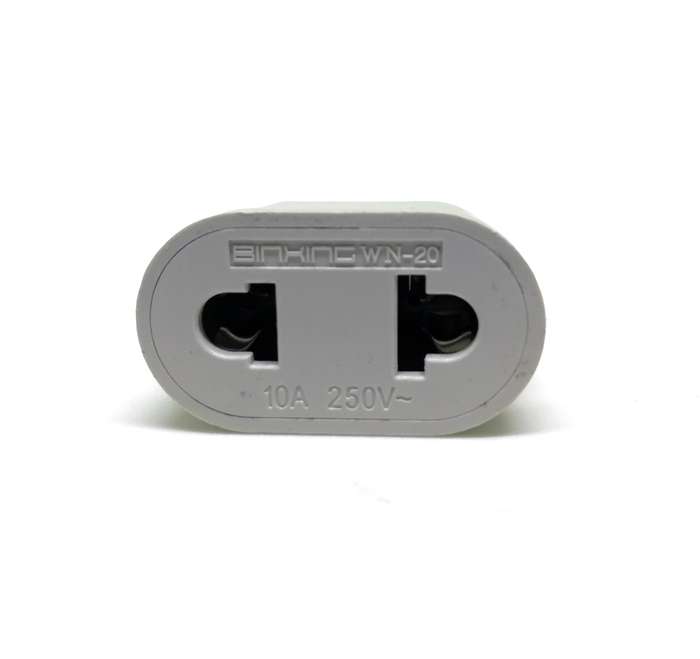 South African European to USA 2 Pin Power Plug Adapter Converter (2 Flat-Pin Plug)