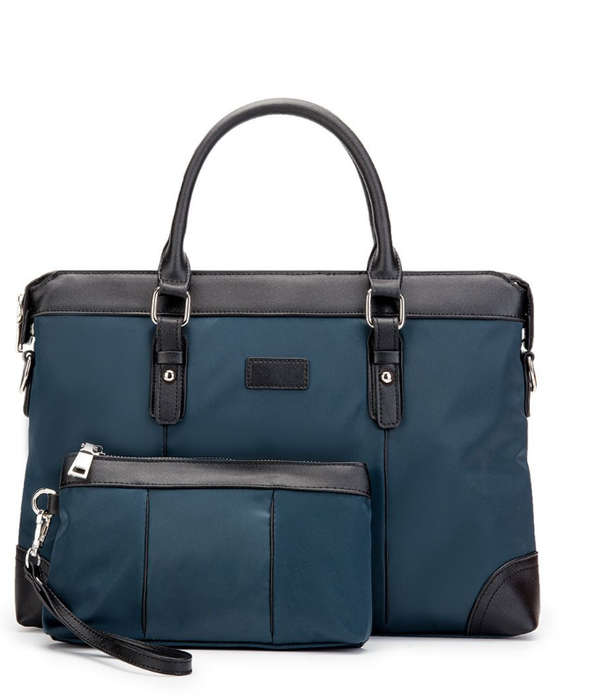 TUFF-LUV Ladies Business 12-13 Inch Laptop /  Tote Bag - Navy Blue (5055261883706)