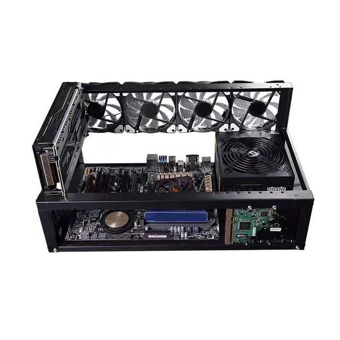 Mining Case Rig Frame (up to 6/8 GPU) for ETH/ETC/ZEC/BTC/Bitcoin/Ethereum/Dogecoin