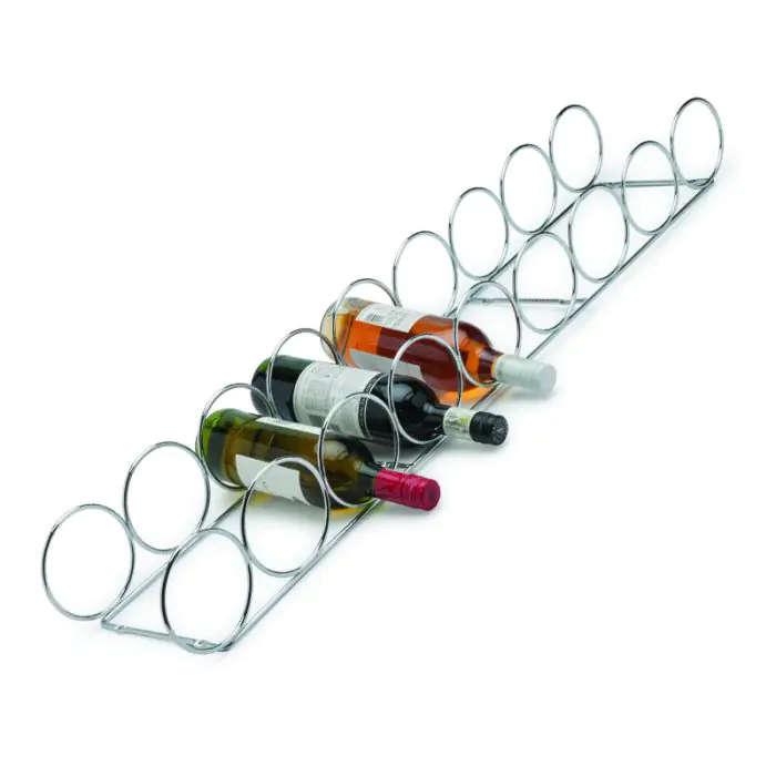 9 Bottle Ring Holder, Chrome Plated