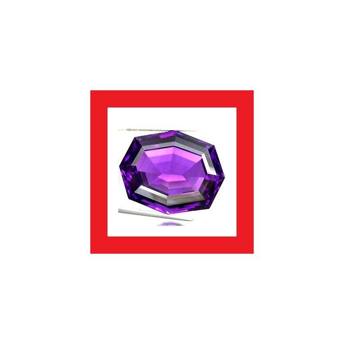 Amethyst [Uruguay] - Faceted Octagon Shape - 47.40cts