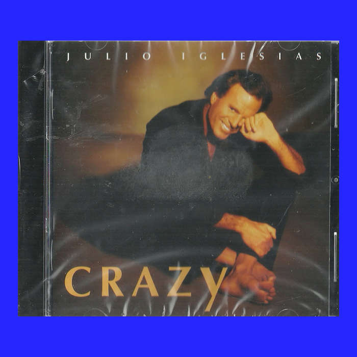 MUSIC CD  - JULIO IGLESIAS - CRAZY  (CONDITION - NEW)