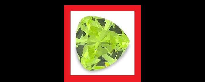 CUBIC ZIRCONIUM - SWEET PERIDOT LEMON TRILLIANT CUT - 3.32cts