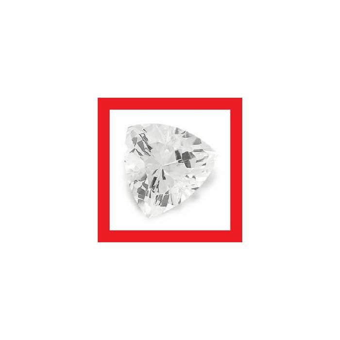CUBIC ZIRCONIUM - AAA DIAMOND WHITE TRILLIANT FACET - 2.25cts