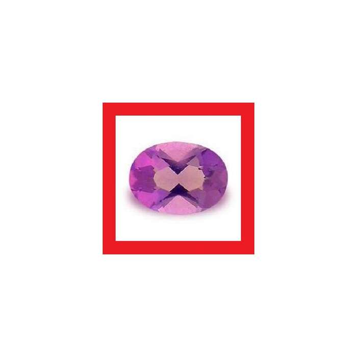 CUBIC ZIRCONIUM - VIVID PURPLE OVAL FACET - 1.80cts